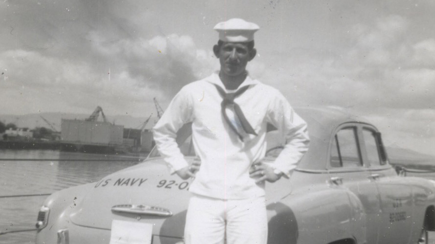 Bill Rector in uniform; Credit: Bill Rector, WSIU.